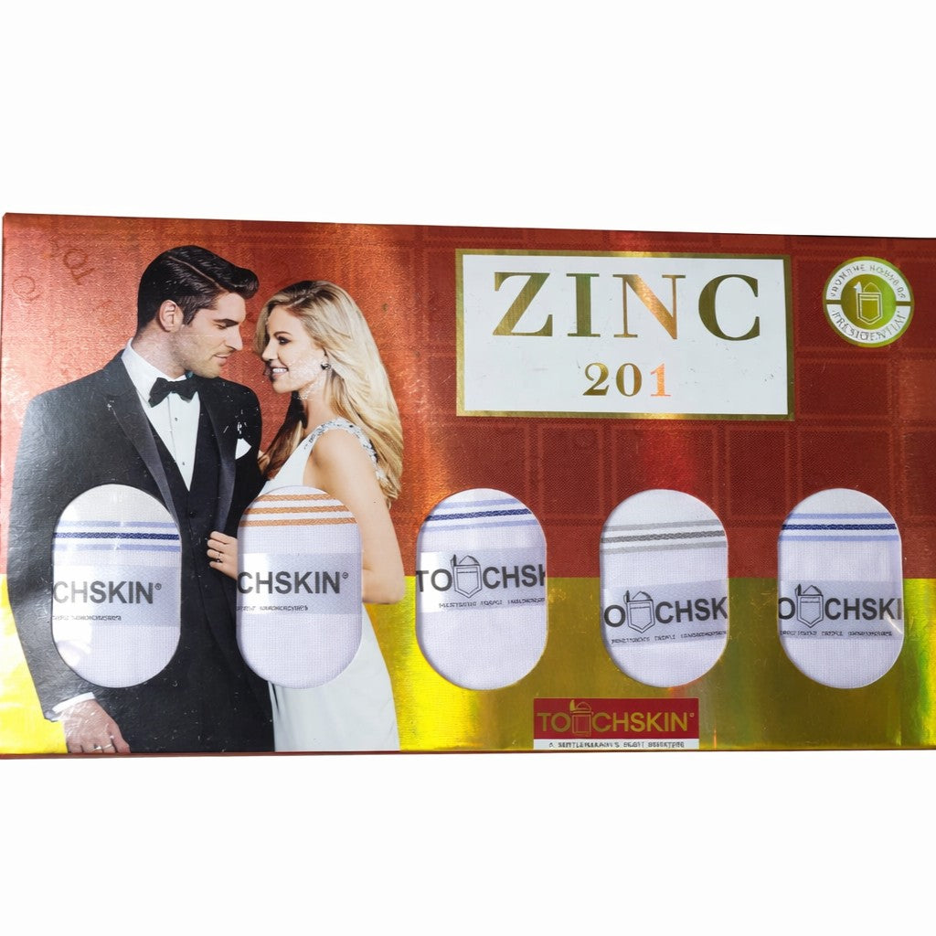 Zinc Premium Blended Cotton Handkerchiefs (Pack of 5)