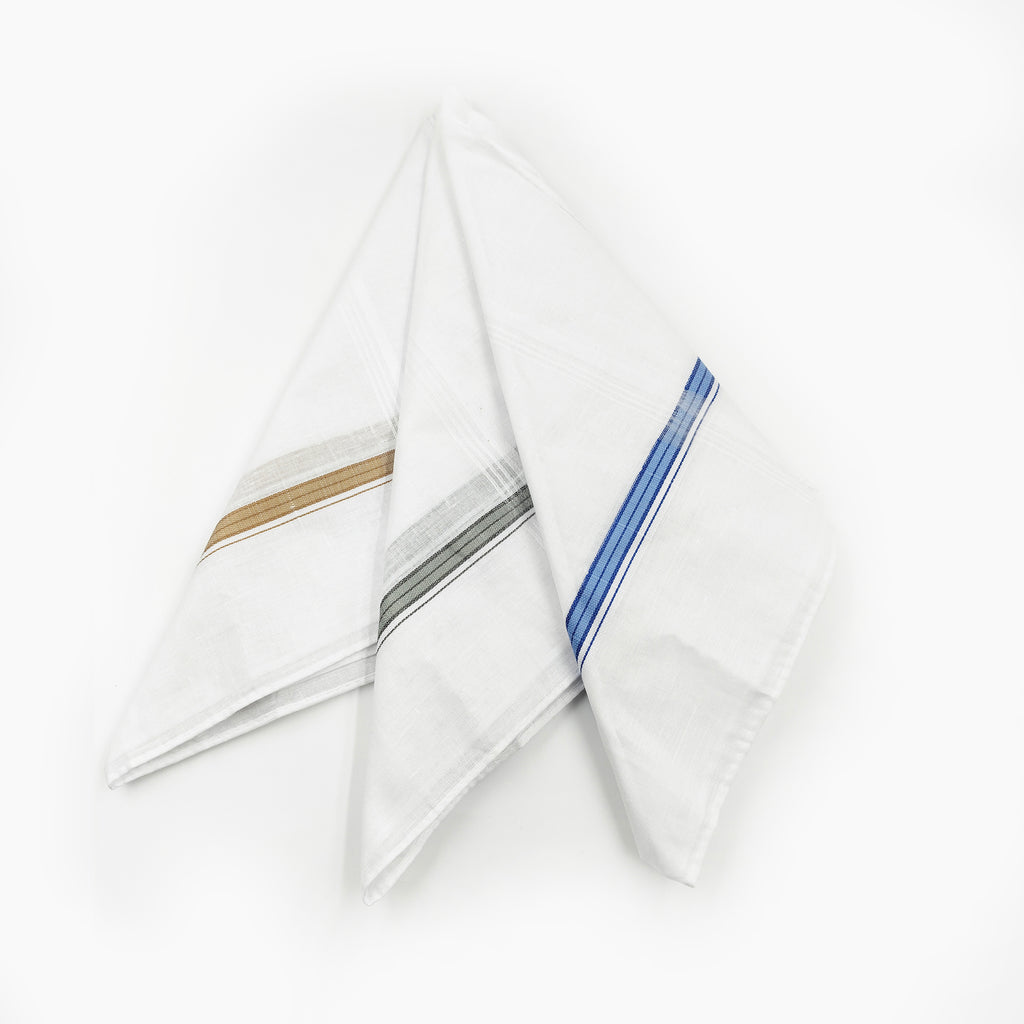 Holt Premium Blended Cotton Handkerchiefs (Pack of 3)