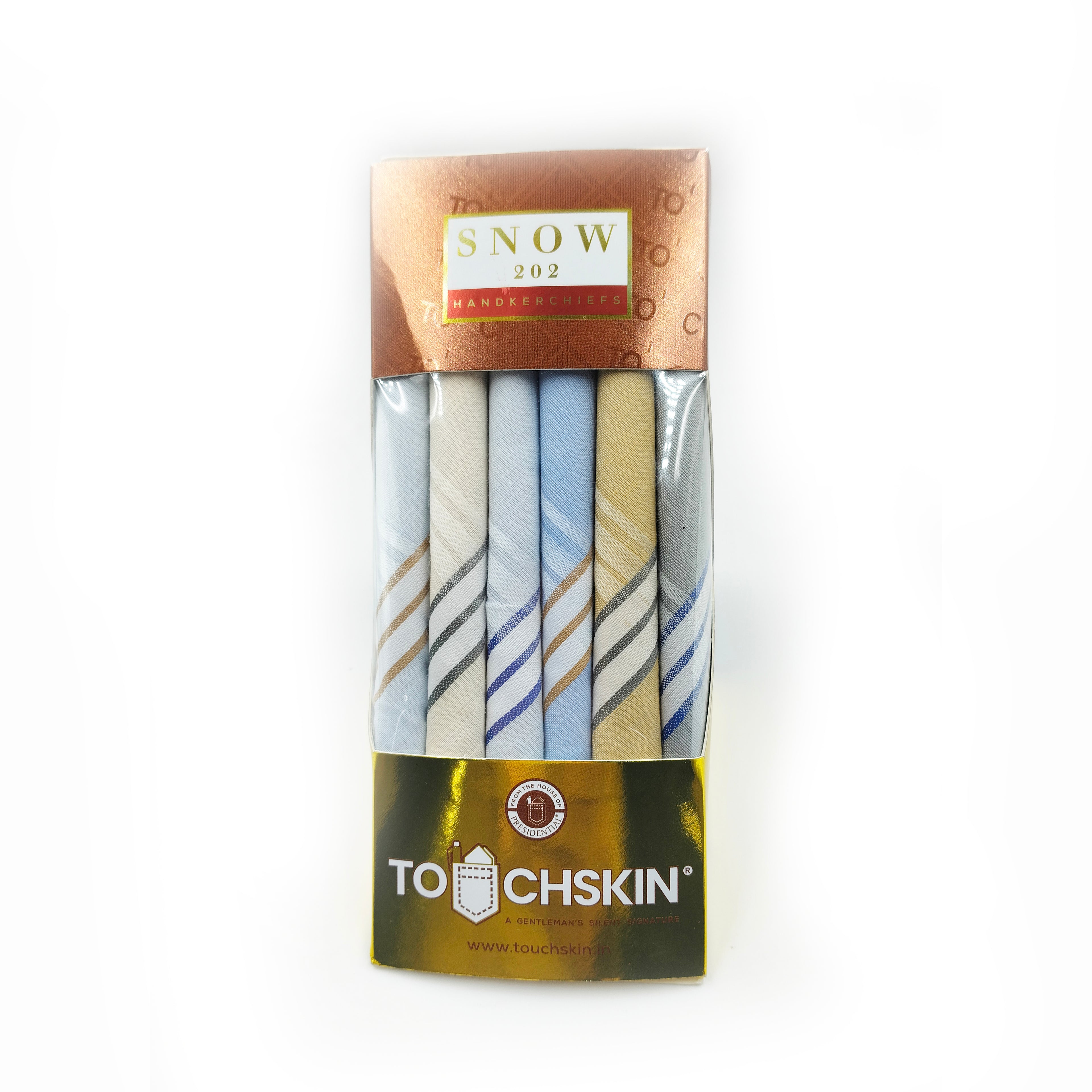 Snow Premium Blended Cotton Handkerchiefs (Pack of 6)