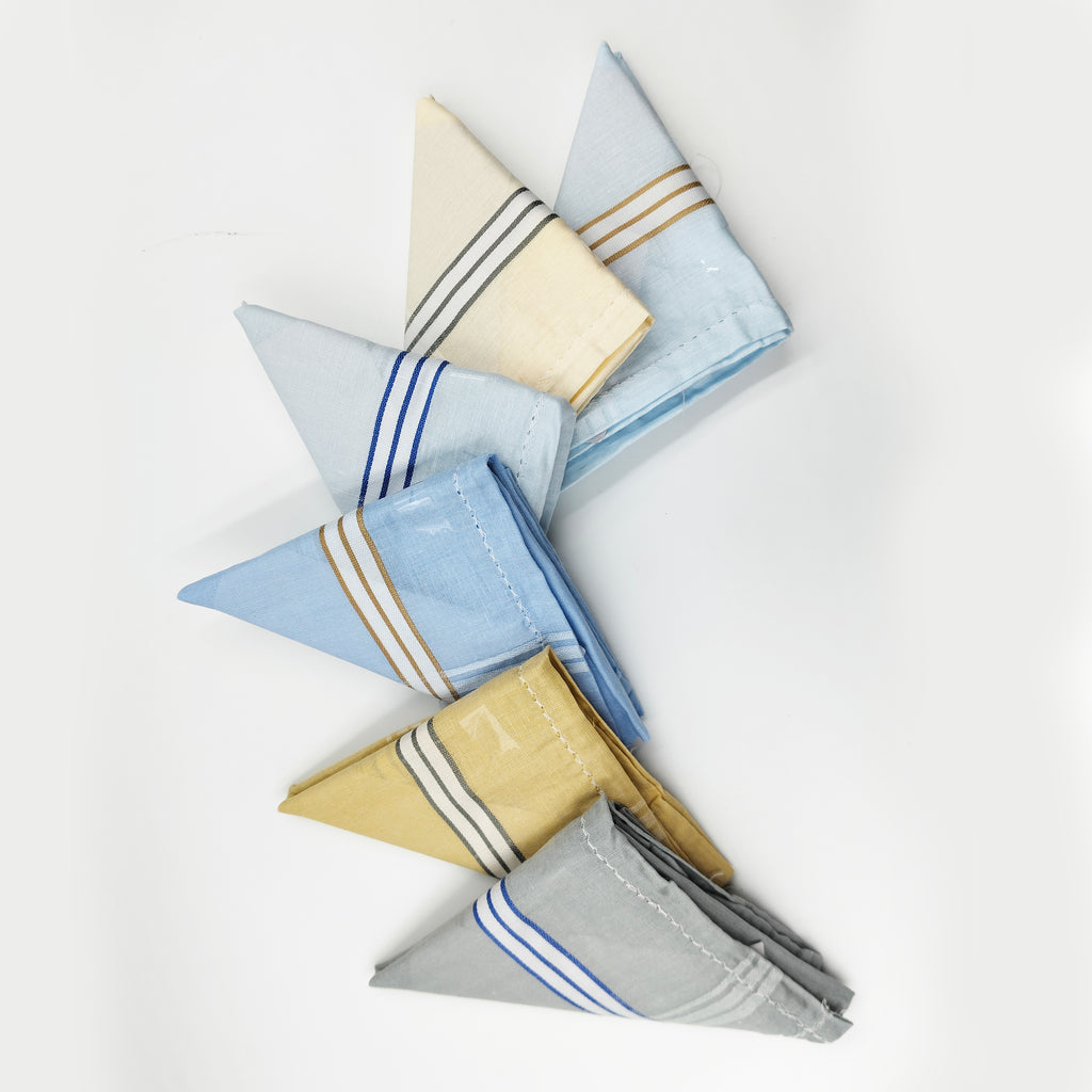 Snow Premium Blended Cotton Handkerchiefs (Pack of 6)