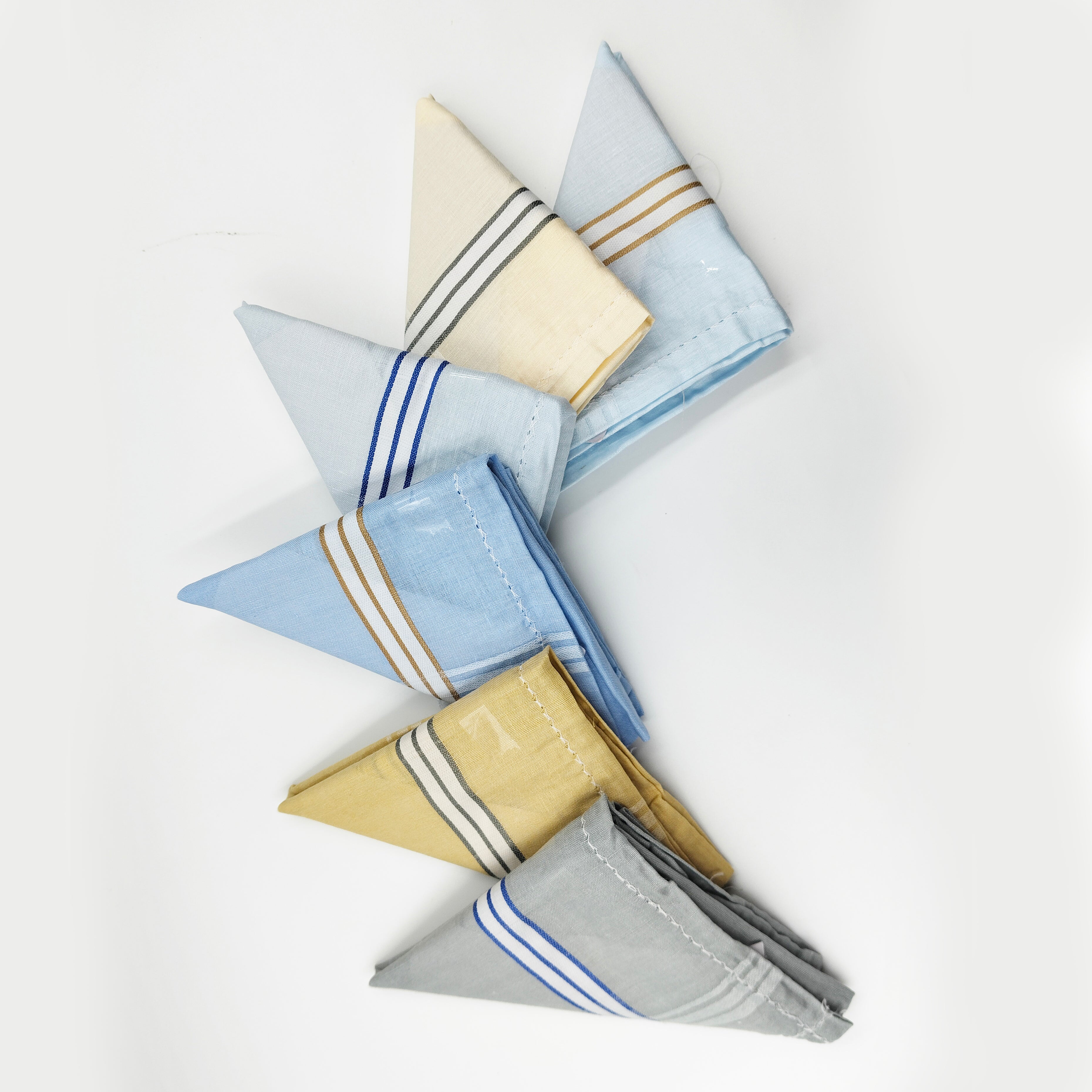 Snow Premium Blended Cotton Handkerchiefs (Pack of 6)