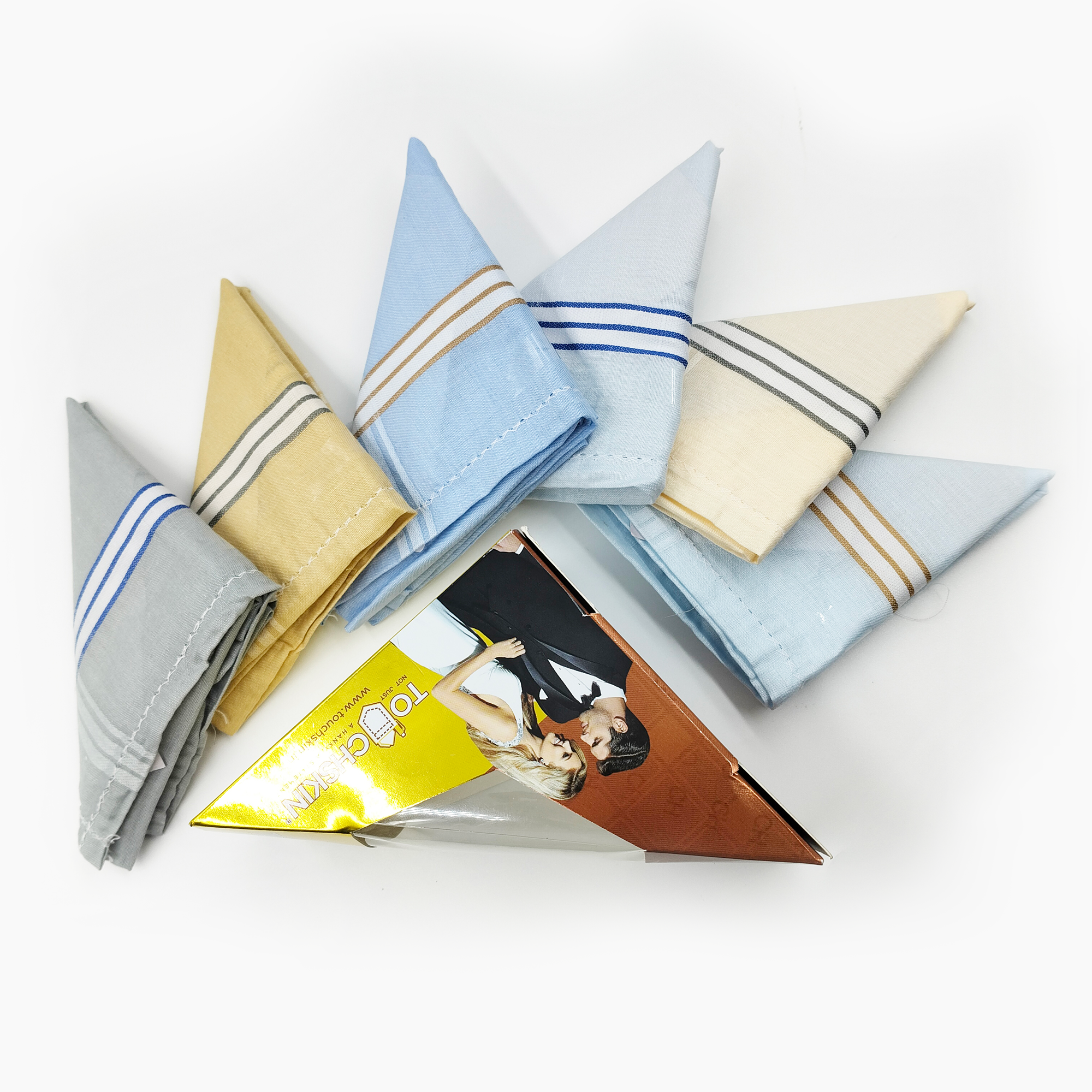 Snow Premium Blended Cotton Handkerchiefs (Pack of 6)