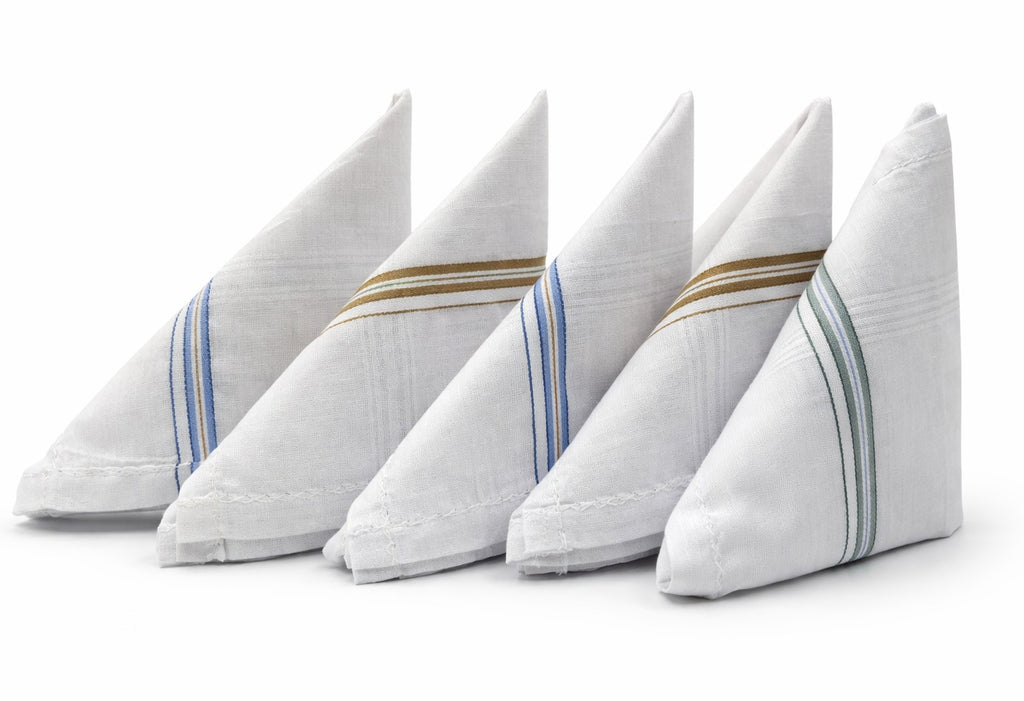 Zinc Premium Blended Cotton Handkerchiefs (Pack of 5)